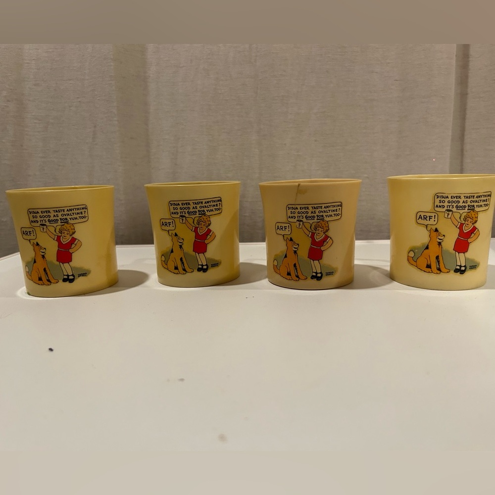 Orphan Annie vintage Collectible cups